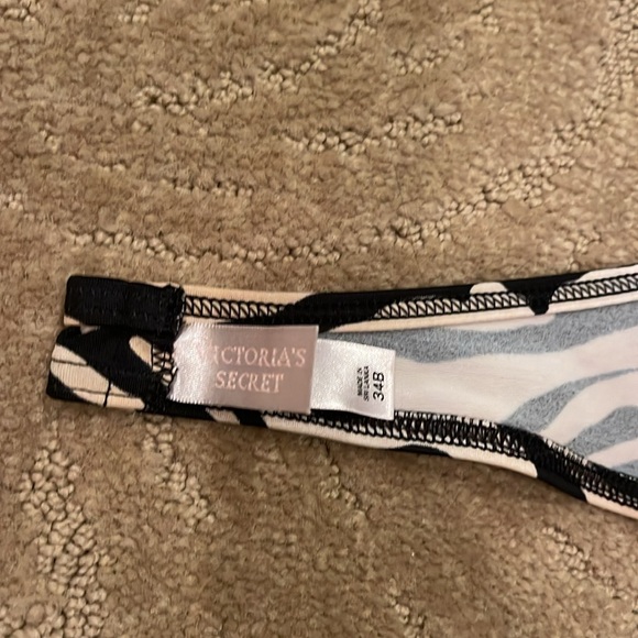 Victoria’s Secret Black Polka dot bikini Sz 34B top and Small bottom - Picture 3 of 4